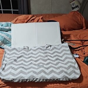 Gray Chevron Kids Play Mat